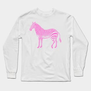 Pink Zebra Long Sleeve T-Shirt